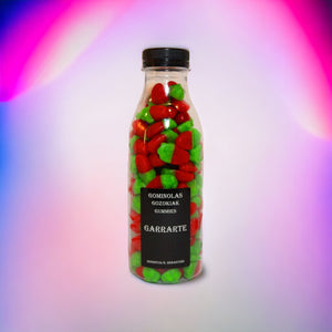 Botella de fresas de gominola