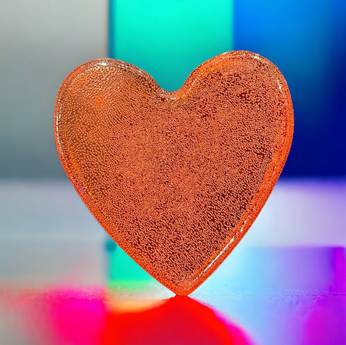 Pequeño corazón de caramelo tradicional