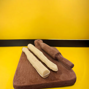 Tabla y rodillo de cocina