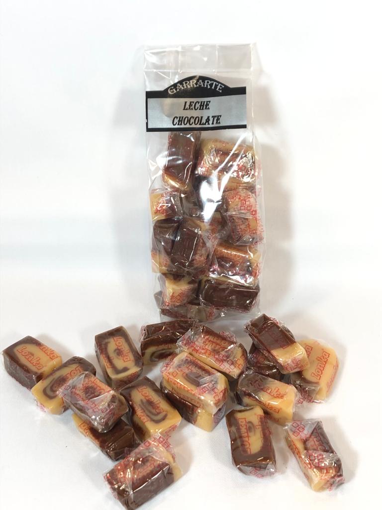 Caramelos masticables  leche con chocolate