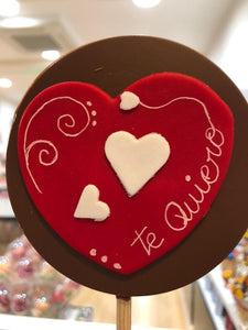 Piruleta San Valentín de chocolate (¡varios modelos!)