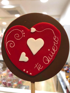 Piruleta San Valentín de chocolate (¡varios modelos!)
